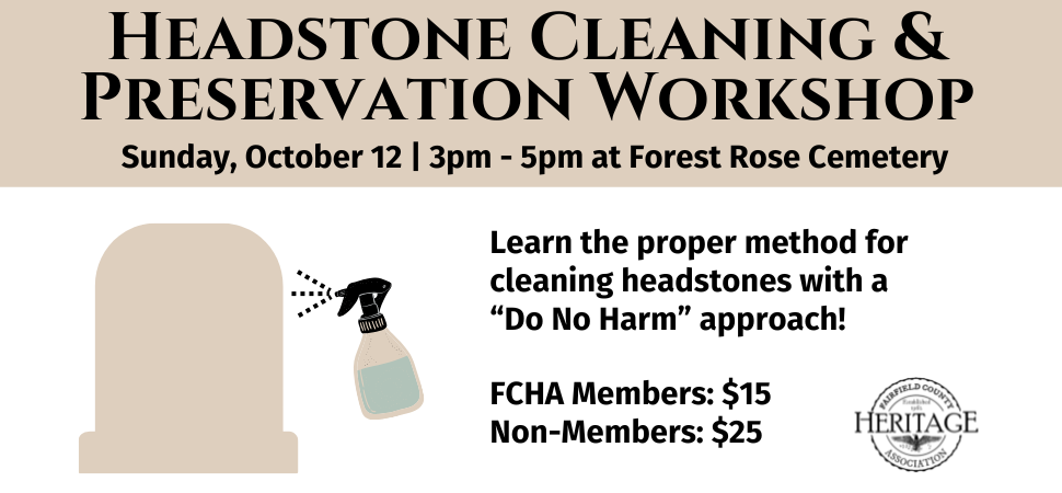 Headstone Cleaning & Preservation Workshop Sunday, October 12